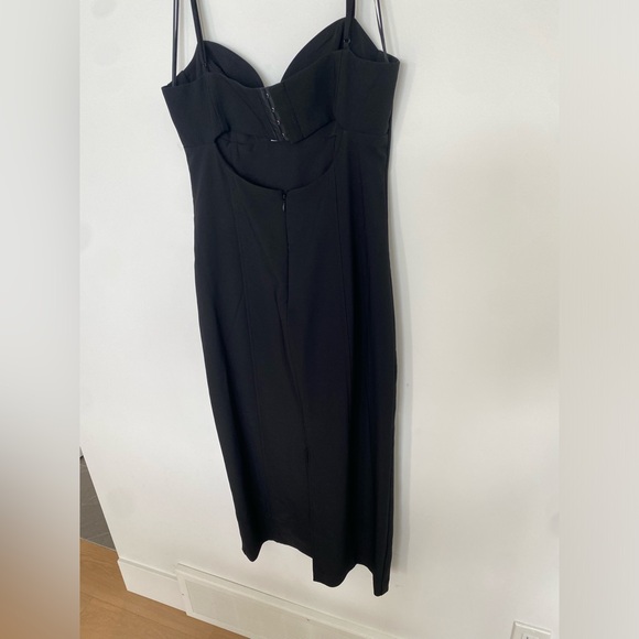 NWT Dynamite Sweetheart Cut Out Midi Dress Black Med - Picture 12 of 12